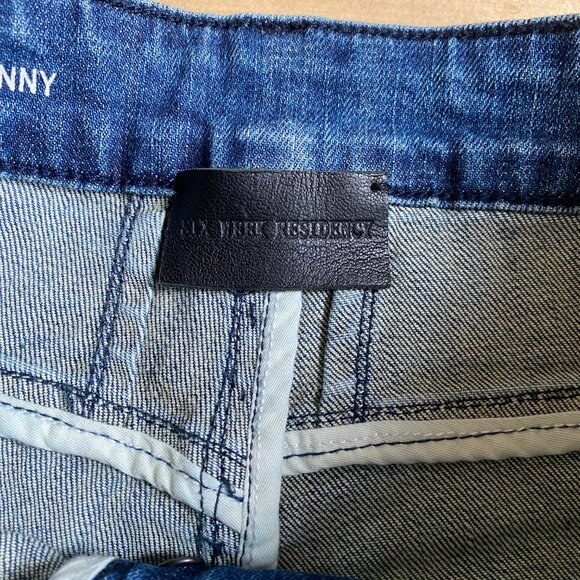 Six week Residency BNWOT skinny jeans sz 34 button fly vintage indigo - Picture 5 of 8